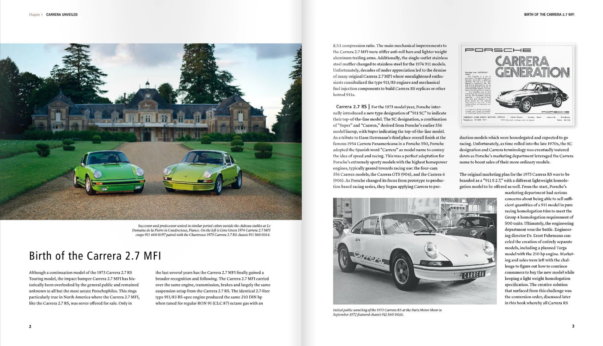 Porsche Carrera 2.7 “1974–1976” Book - English - Mäder Morse Field Recordings
